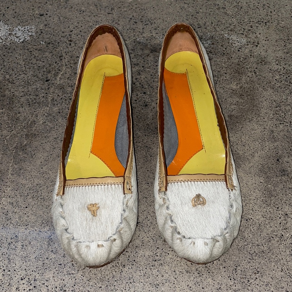 LEOPOLDO GIORDANO CALF HAIR LOAFERS